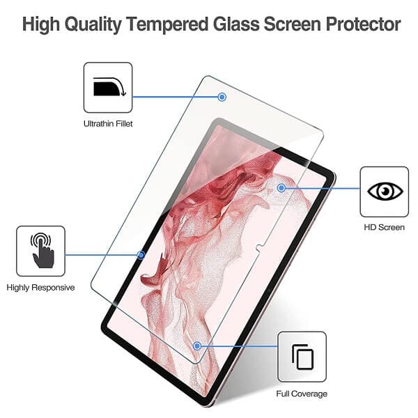 For Samsung Galaxy Tab S8+ S8 Plus 2022 SM-X800 X806Tempered Glass Screen Protector For Samsung Galaxy Tab S8+ S8 Plus 2022 SM-X800 X806Tempered Glass Screen Protector